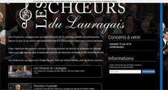 Desktop Screenshot of choeurs-lauragais.fr