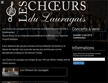 Tablet Screenshot of choeurs-lauragais.fr